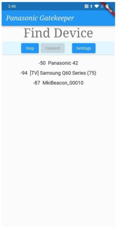 Panasonic Doorbell board app