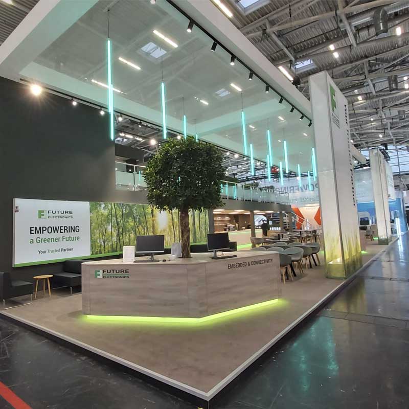 Future Electronics booth at Electronica 2022 in Munich.