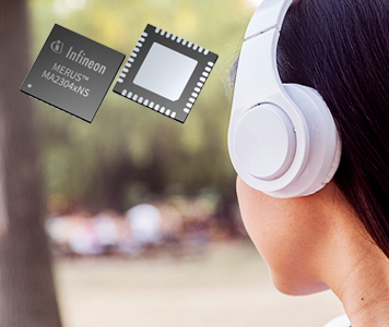 Infineon’s MERUS™ MA2304DNS/MA2304PNS Multilevel Class D Audio Amplifiers