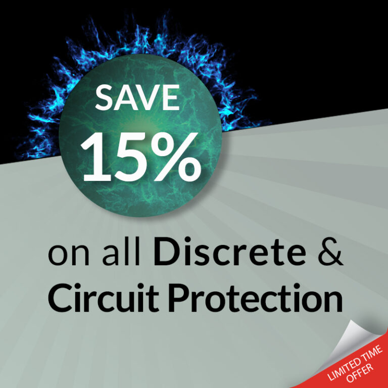Future Electronics Announces Limited-Time Discounts on Discrete Semiconductors and Circuit Protection Components